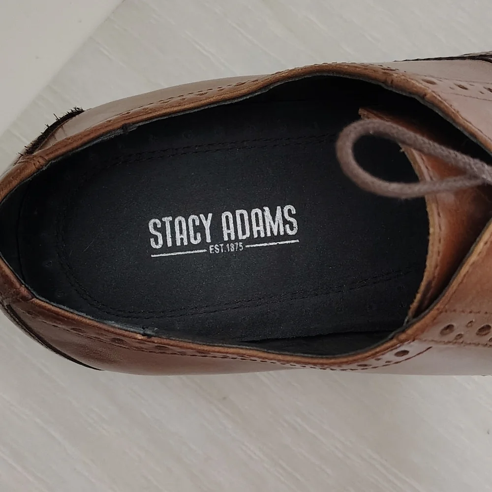 Stacy Adams Brown Leather Men's Oxfords 12M
